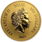 1 Unze Goldmünze Niue Celestial Animals - Tiger 2019