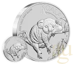 1 Kilogramm Silbermünze Australien Koala 2022