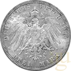 3 Mark Silbermünze Kaiserreich verschiedene