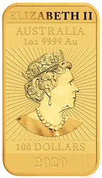 1 Unze Goldmünze Perth Mint - Rectangular Dragon 2020