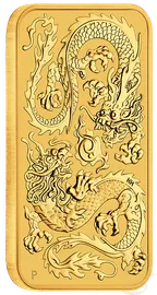 1 Unze Goldmünze Perth Mint - Rectangular Dragon 2020