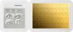 50 x 1g Gold Heraeus Combibarren / Goldtafel / Tafelbarren