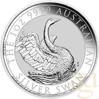 1 Unze Silbermünze Australien Schwan 2020