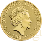 1 Unze Goldmünze Queens Beasts White Horse 2020