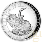 5 Unzen Silbermünze Australien Schwan 2020 - High Relief - polierte Platte