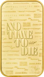 31,1 Gramm Goldbarren The Royal Mint - James Bond 007 - No Time To Die