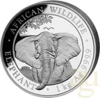 1 Kilogramm Silbermünze Somalia Elefant 2021