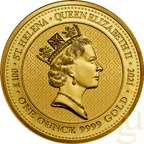 1 Unze Goldmünze St. Helena - The Queen´s Virtues - Victory 2021