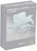 1 Unze Silbermünze Australien Wedge Tailed Eagle 2021 - polierte Platte - High Relief