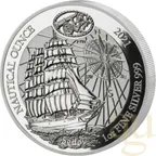 1 Unze Silbermünze Ruanda Nautical Serie - 100 Jahre Sedov 2021 - polierte Platte