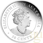 1/2 Unze Silbermünze Australien Dreaming Down Under - Koala 2021 - proof color