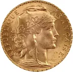 20 Francs Goldmünze Marianne - Hahn