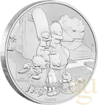 1 Unze Silbermünze Tuvalu The Simpsons Family 2021