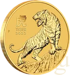 1/10 Unze Goldmünze Australien Lunar III Tiger 2022