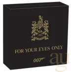 1 Unze Silbermünze Tuvalu - James Bond 007 - For Your Eyes Only 40th Anniversary 2021 - polierte Pla