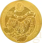1 Unze Goldmünze Ruanda Lunar Tiger 2022