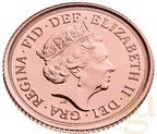 1/2 Pfund Goldmünze Sovereign Elisabeth 2022