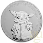 1 Unze Silbermünze Niue Star Wars - Grogu "Baby Yoda" 2021