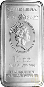 10 Unzen Silber St. Helena Victory Münzbarren 2022