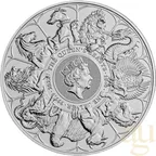 10 Unzen Silbermünze Queens Beasts Completer Coin 2022