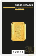 50 Gramm Goldbarren Argor Heraeus