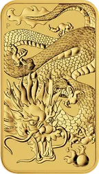 1 Unze Goldmünze Perth Mint - Rectangular Dragon 2022