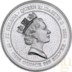 1 Unze Silbermünze St. Helena - The Queen´s Virtues - Truth 2022