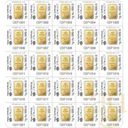 25 x 1 Gramm Goldbarren Multigram PAMP Fortuna