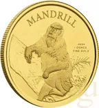 1 Unze Goldmünze Kamerun Mandrill 2021