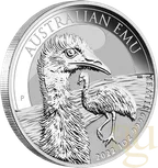1 Unze Silbermünze Australien Emu 2022