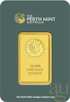 10 Unzen Goldbarren Perth Mint - Känguru