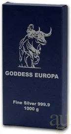 1 Kilogramm Silber Tokelau Goddess Europa Münzbarren geprägt
