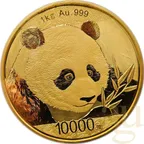 1 Kilogramm Goldmünze China Panda 2018 proof