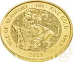 1 Unze Goldmünze Tudor Beasts Yale 2023