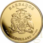 1 Unze Goldmünze Barbados Octopus 2022