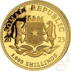 1 Unze Goldmünze Somalia Elefant 2023