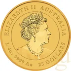 1/4 Unze Goldmünze Australien Lunar III Hase 2023