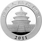 1 Kilogramm Silbermünze China Panda 2011 proof