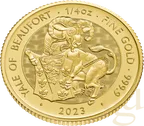 1/4 Unze Goldmünze Tudor Beasts Yale 2023