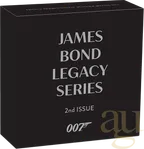 1 Unze Silbermünze Tuvalu James Bond 007 - Roger Moore 2022 - proof coloriert