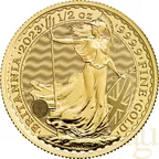 1/2 Unze Goldmünze Britannia 2023 - Queen Elisabeth