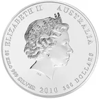 10 Kilogramm Silbermünze Australien Lunar II Tiger 2010