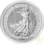 1 Kilogramm Silbermünze Britannia 2023 (differenzenbesteuert)