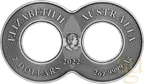 2 Unzen Silbermünze Australien Ouroboros 2022 - Antik Finish - coloriert