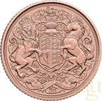 1 Pfund Goldmünze Memorial Sovereign King Charles 2022
