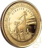 1 Unze Goldmünze Republic of Guinea Ecuatorial Giraffe 2022