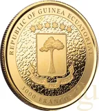 1 Unze Goldmünze Republic of Guinea Ecuatorial Giraffe 2022