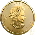 1 Unze Goldmünze Maple Leaf 2023