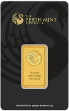 20 Gramm Goldbarren Perth Mint - Känguru