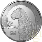 1 Unze Silbermünze Afrika Ghana Leopard 2022